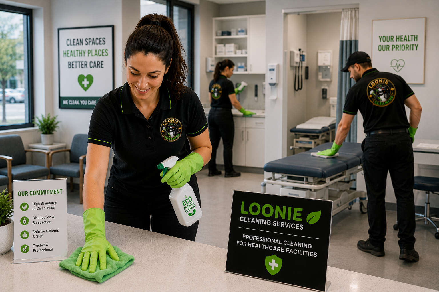 Professional medical and healthcare facility cleaning by Loonie Cleaning Services
